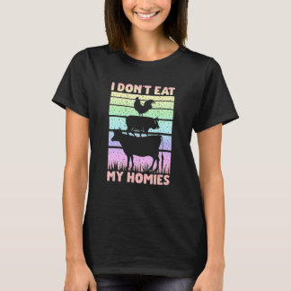 T-shirt Citation Végétalienne Végétarienne Je ne mange pa