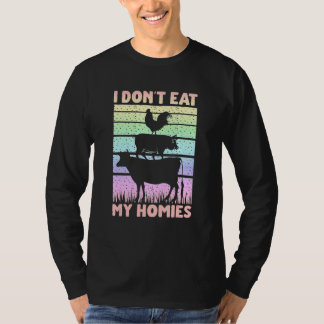 T-shirt Citation Végétalienne Végétarienne Je ne mange pa