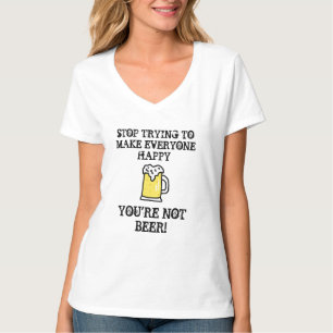 T-shirt Citations amusantes de bière Humour d'alcool