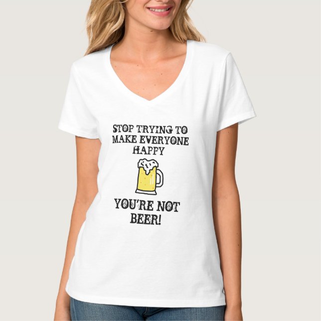 T-shirt Citations amusantes de bière Humour d'alcool (Devant)