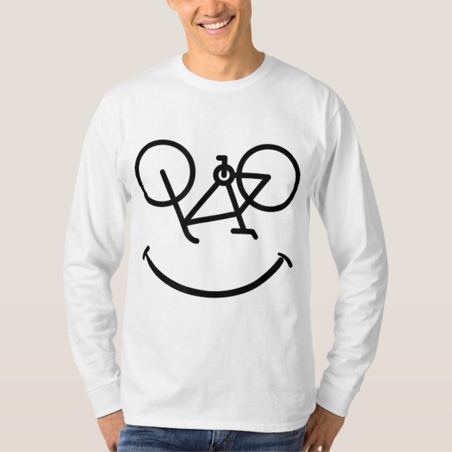 T-shirt Citations amusantes Vélo Smile Vélo Smiling Vélo F (Devant)