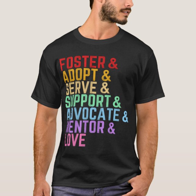 T-shirt Citations d'adoption Favoriser l'adoption (Devant)