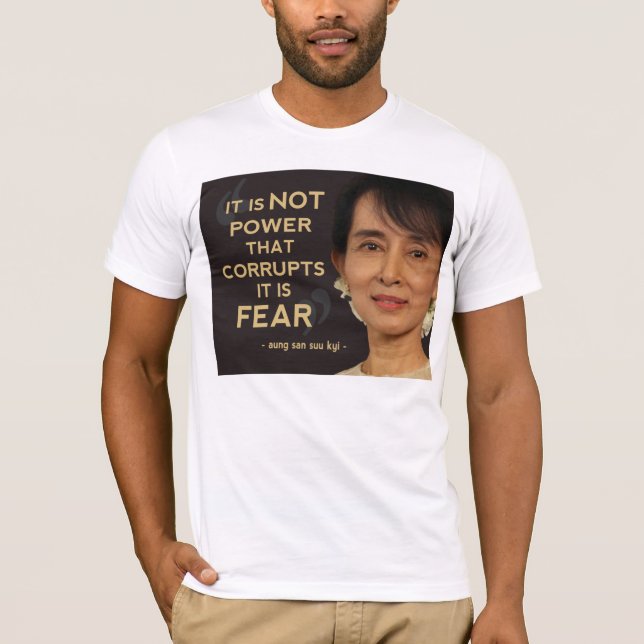 T-shirt Citations d'Aung San Suu Kyi (Devant)