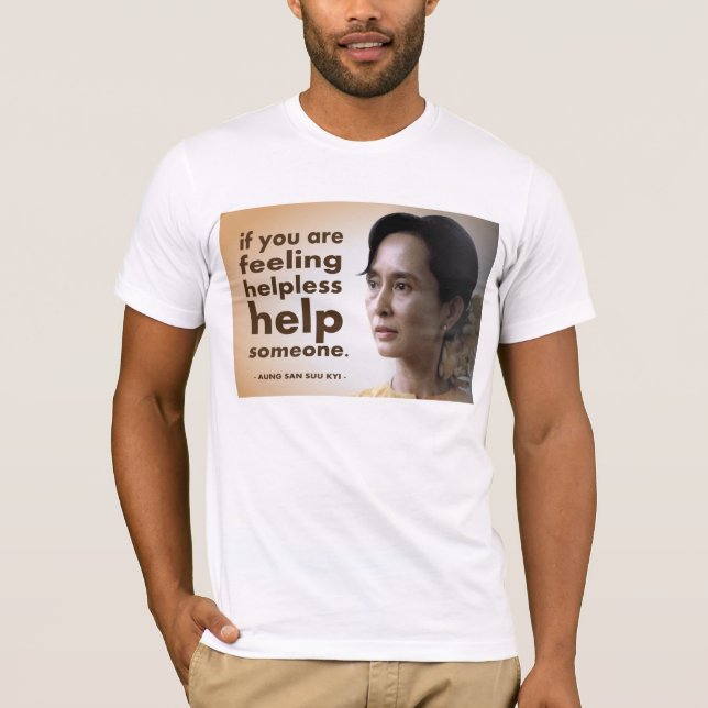T-shirt Citations d'Aung San Suu Kyi (Devant)
