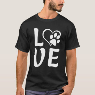 T-shirt Citations De Chiens Amoureux - Amour Avec Une Paw