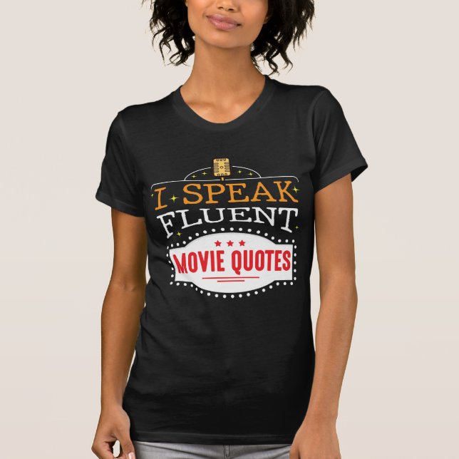 T-shirt Citations De Films Fluent Cinéma Nuits (Devant)