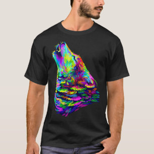 T-shirt Citations de loup sauvage Graphisme Tee - shirt pe