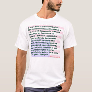 T-shirt - Citations de Lysander Spooner - 1867