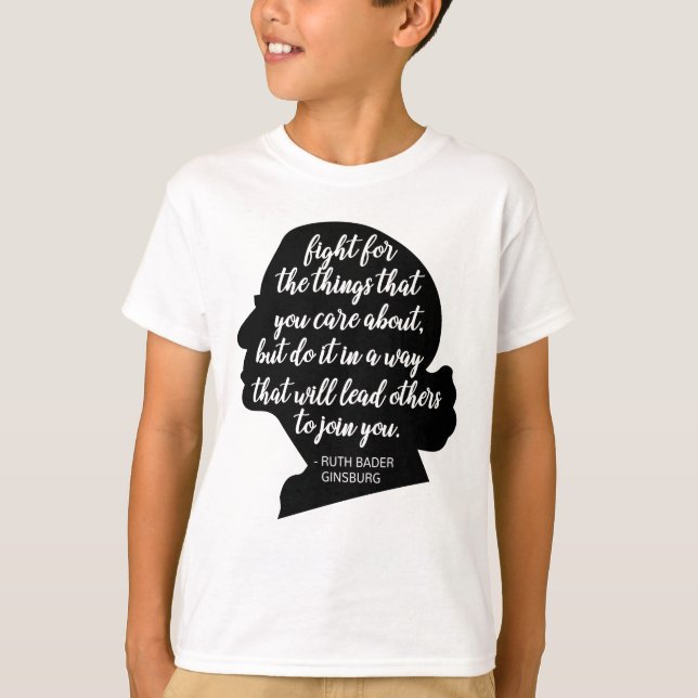 T-shirt Citations de RBG, citations de Ginsburg, Ruth Bade (Devant)