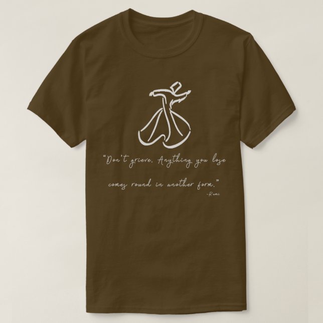 T-shirt Citations de Rumi (Design devant)