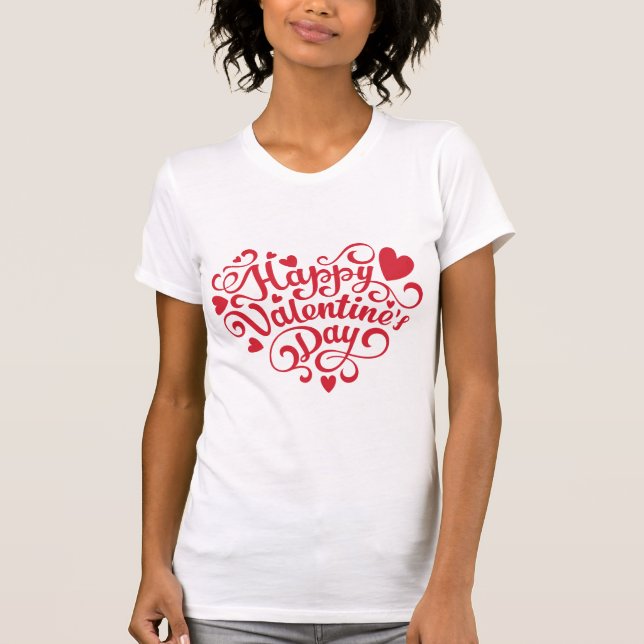 T-shirt Citations de typographie de la Saint-Valentin (Devant)