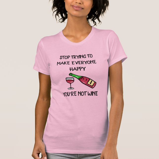 T-shirt Citations de vin amusant Humour d'alcool (Devant)
