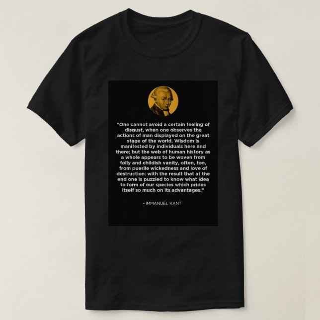 T-shirt Citations d'Emmanuel Kant 2 (Design devant)