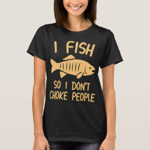 T-shirt Citations d'introverti pêcheur Antisocial