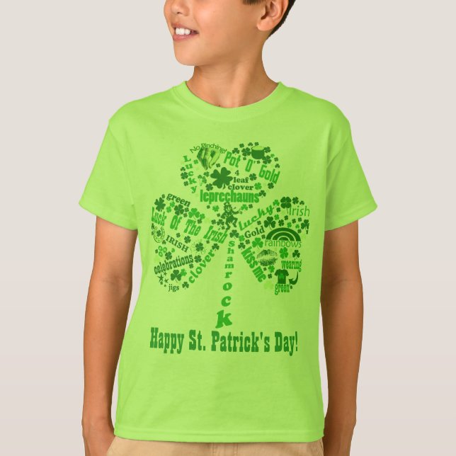 T-shirt Citations du jour de St Patrick heureux (Devant)