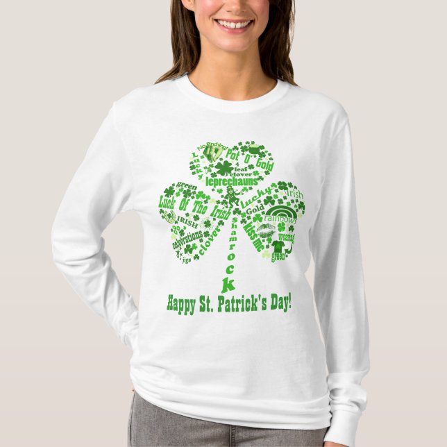 T-shirt Citations du jour de St Patrick heureux (Devant)