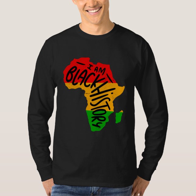 T-shirt Citations du mois de l'histoire des Noirs - JE SUI (Devant)