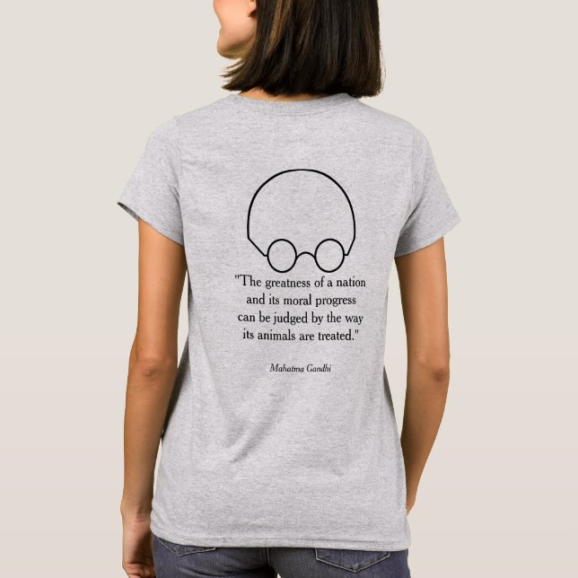 T-shirt Citations d'un dirigeant avisé, "La grandeur..." (Dos)