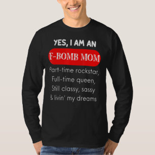 T-shirt Citations Et Déclarations De Maman Bombe Pour Femm
