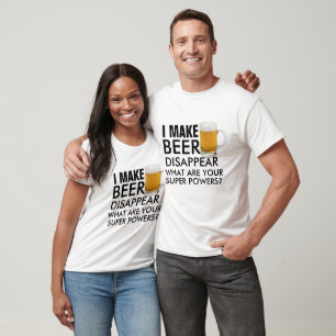 T-shirt Citations humoristiques sur la bière des superpuis