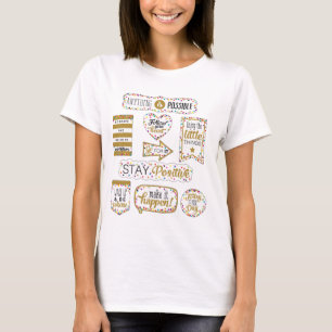 T-shirt Citations Inspirationnelles colorées