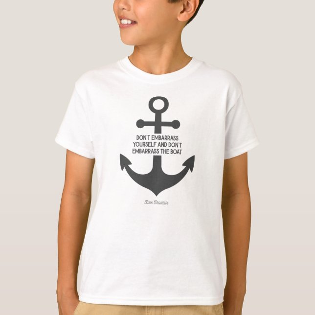 T-shirt Citations Kate Below Deck - Ne vous embarrassez pa (Devant)