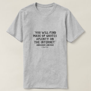 T-shirt Citations maquillées 1 (Lincoln) - Une Chemise Mis