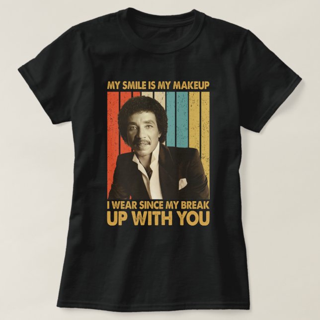T-shirt Citations Smokey Robinson - Mon sourire est mon ma (Design devant)