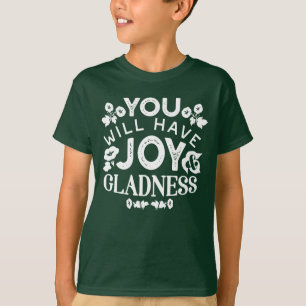 T-shirt Citations sur la foi et le bonheur – Joie et Allég