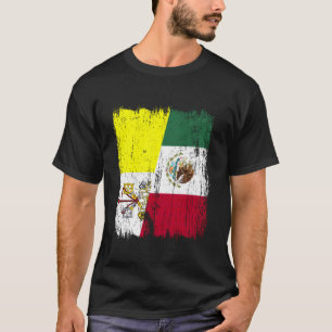 T-shirt Cité du Vatican Mexique Drapeau Half Vatican Patri