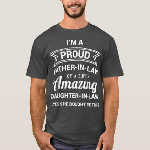 T-shirt Citer amusant Je suis un père fier en droit Extrao
