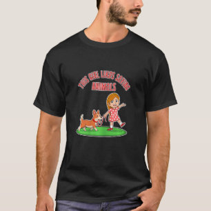 T-shirt Citer fille aime sauver animaux chats chiens Adopt