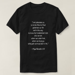 T-shirt Citer Le Carême Signifiant Pape Benoît XVI Pâques