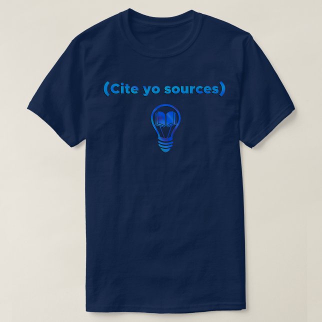 T-shirt Citer vos sources (Design devant)