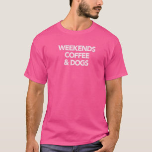 T-shirt Citer Week-ends Café Et Chiens Homme Femme