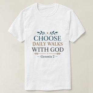 T-shirt Citez Choisissez des promenades quotidiennes avec