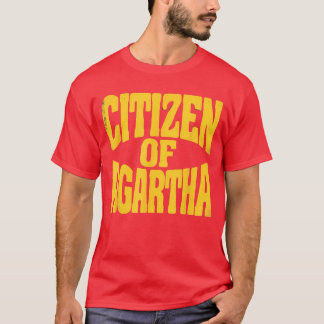T-shirt Citizen of Agartha Hollow Earth Explorer Retro Bel