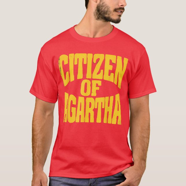 T-shirt Citizen of Agartha Hollow Earth Explorer Retro Bel (Devant)