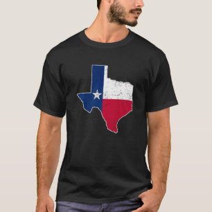 T-shirt Citizen Proud America State Distressed Map Texas