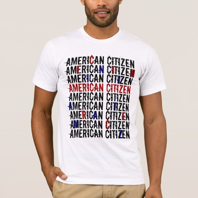 T-SHIRT CITOYEN AMÉRICAIN D'AMÉRICAIN DE CITOYEN (Devant)