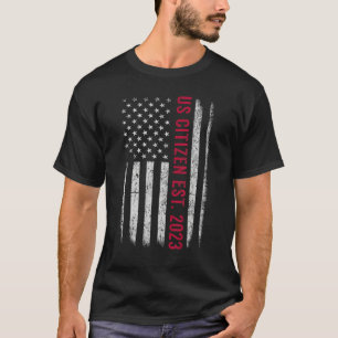 T-shirt Citoyen américain Est 2023 Chemise Citoyenneté New