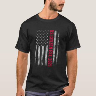 T-shirt Citoyen américain Est. Don de la citoyenneté am