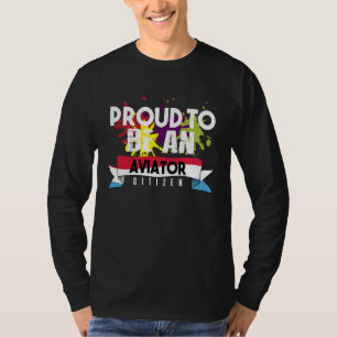 T-shirt Citoyen aviateur fier Profession carrière travaill