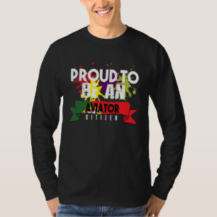 T-shirt Citoyen aviateur fier Profession carrière travaill