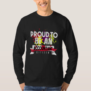 T-shirt Citoyen Comptable Fier Profession Carrière Travail