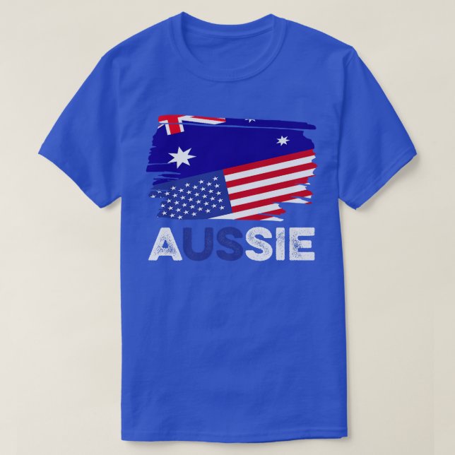 T-shirt Citoyenneté double Australie Aussie Américaine Cit (Design devant)