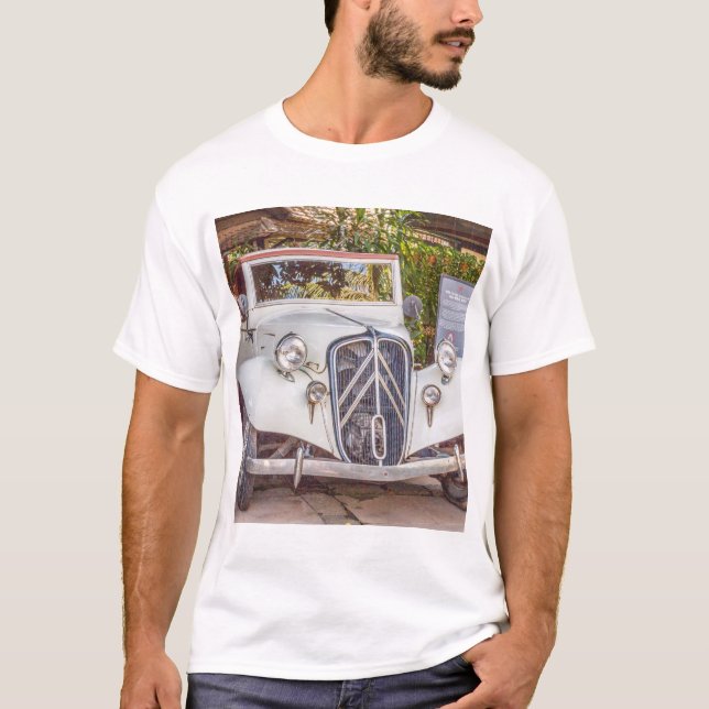 T-shirt Citroen Traction Avant voiture classique 1934 (Devant)