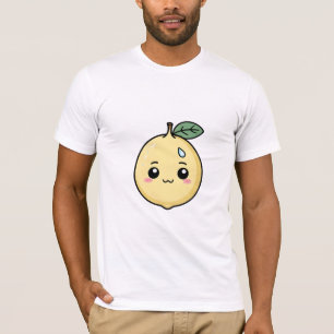 T-shirt Citron anxieux avec une goutte de sueur