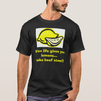 T-shirt citron de clipart, quand la vie vous donne des
