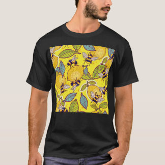 T-shirt Citron Jaune Et Jardin Des Abeilles.